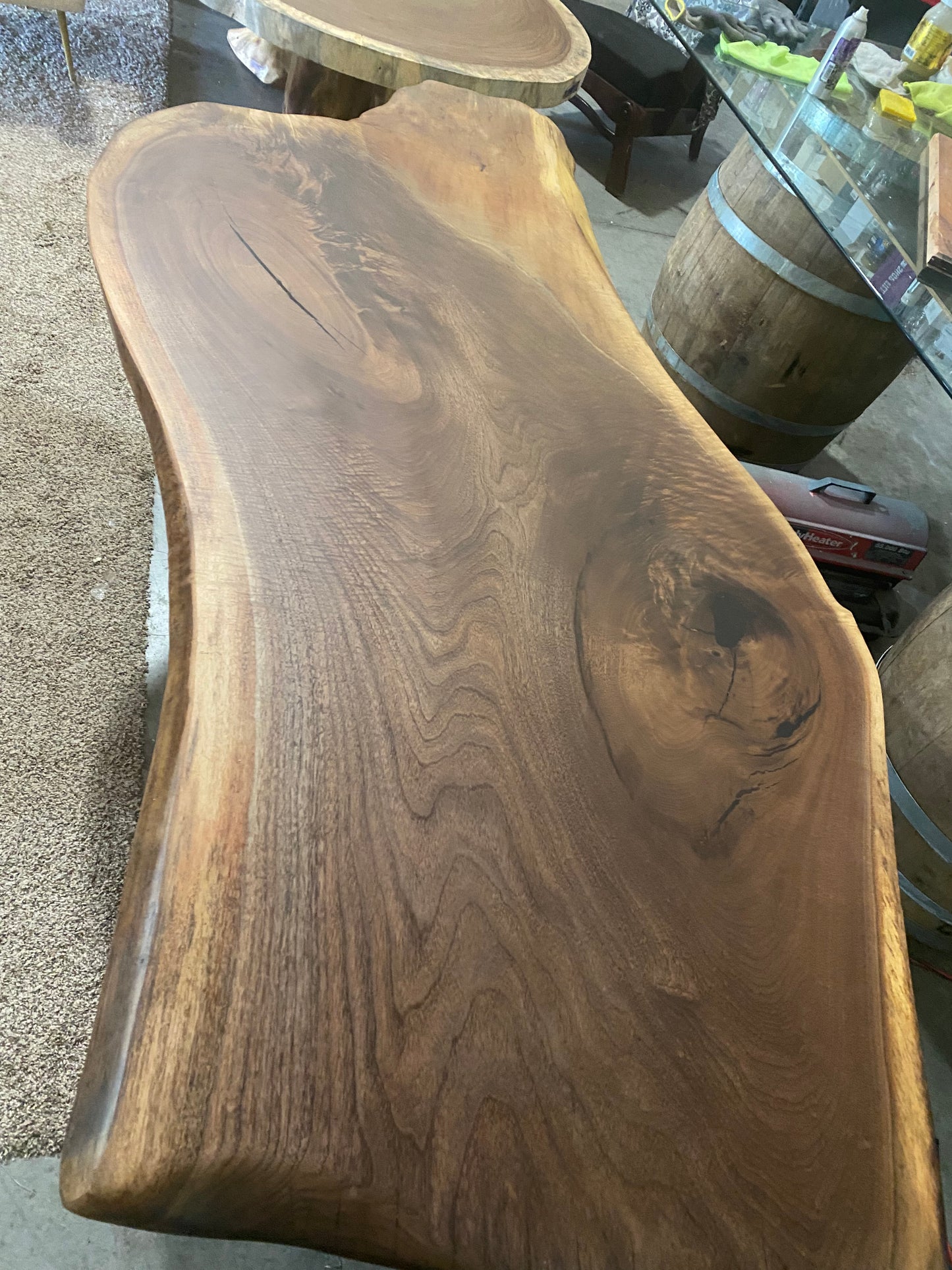Walnut dining table