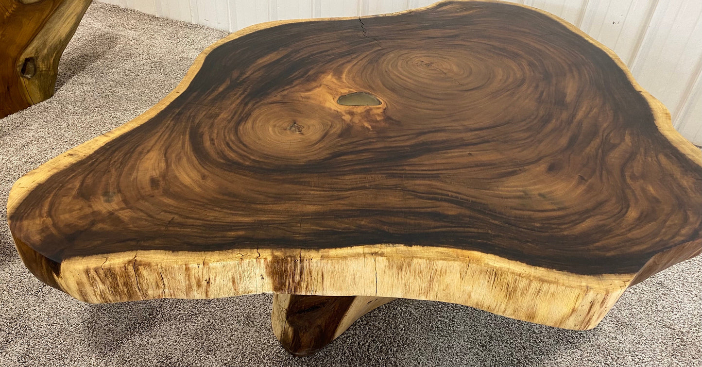 Exotic Monkey Pod Coffee Table