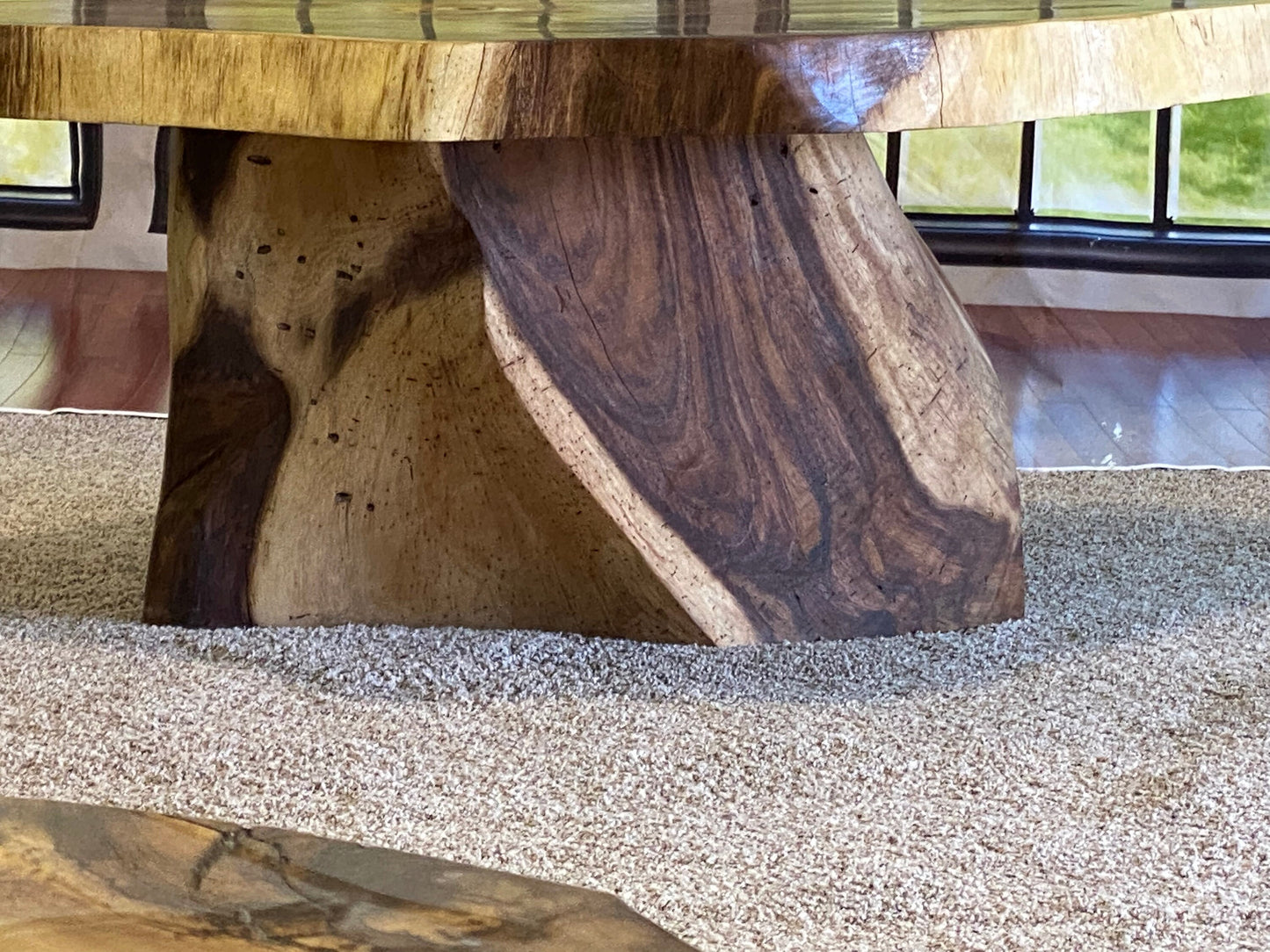 Exotic Monkey Pod Coffee Table