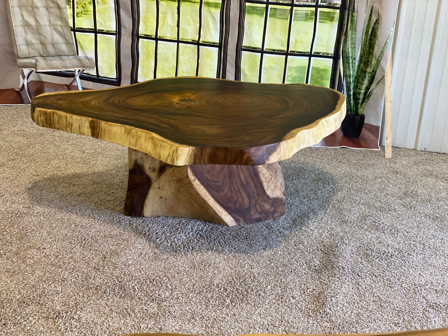 Exotic Monkey Pod Coffee Table